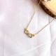 18K Gold Plated Sparkling Infinity Necklace